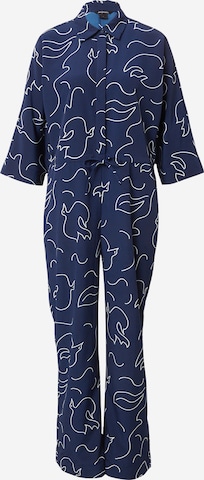 Monki Jumpsuit in Blauw: voorkant