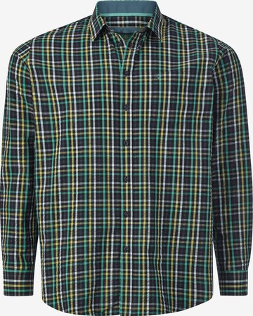 Charles Colby Comfort fit Button Up Shirt ' Duke Branag ' in Green: front