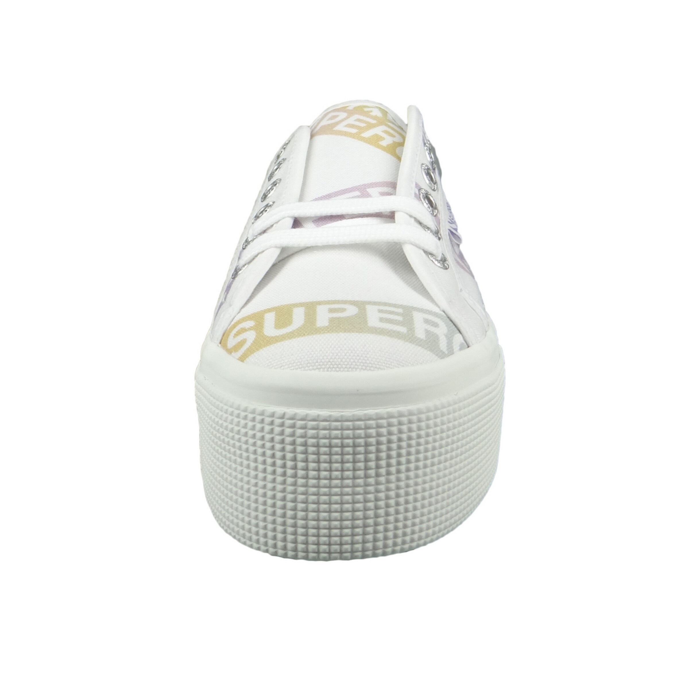 SUPERGA Schnürschuh in Weiß