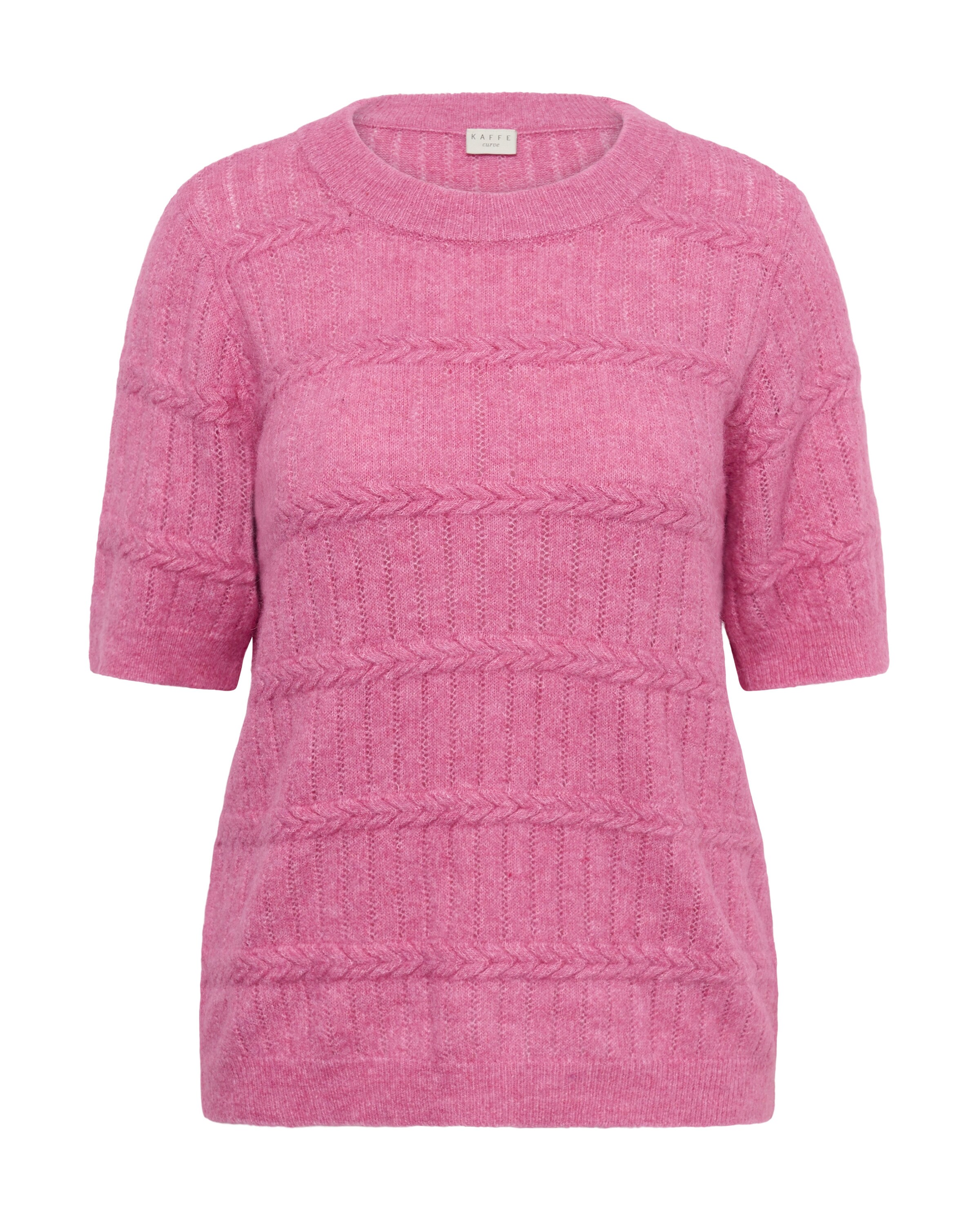 KAFFE CURVE Sweater 'KCminia' in Pink: front