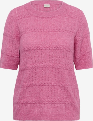 KAFFE CURVE Sweater 'KCminia' in Pink: front