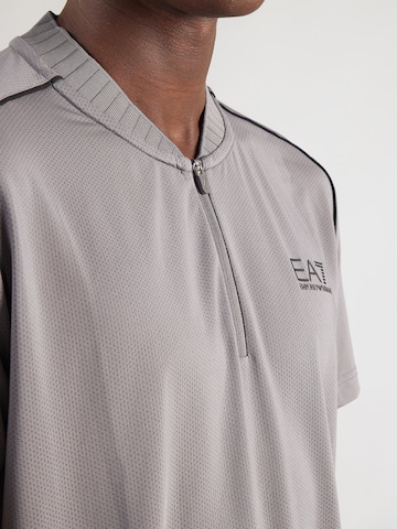 EA7 Emporio Armani Funktionsskjorte i grå