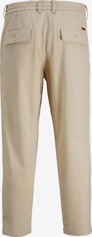 JACK & JONES Regular Pleat-Front Pants 'BILL' in Grey