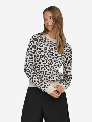 Pullover 'JDYLORRAINE ANIMAL L/S PULLOVER KNT 15292890' di JDY in grigio