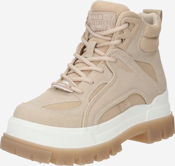 BUFFALO Veterlaarsjes 'ASPHA' in Beige: voorkant