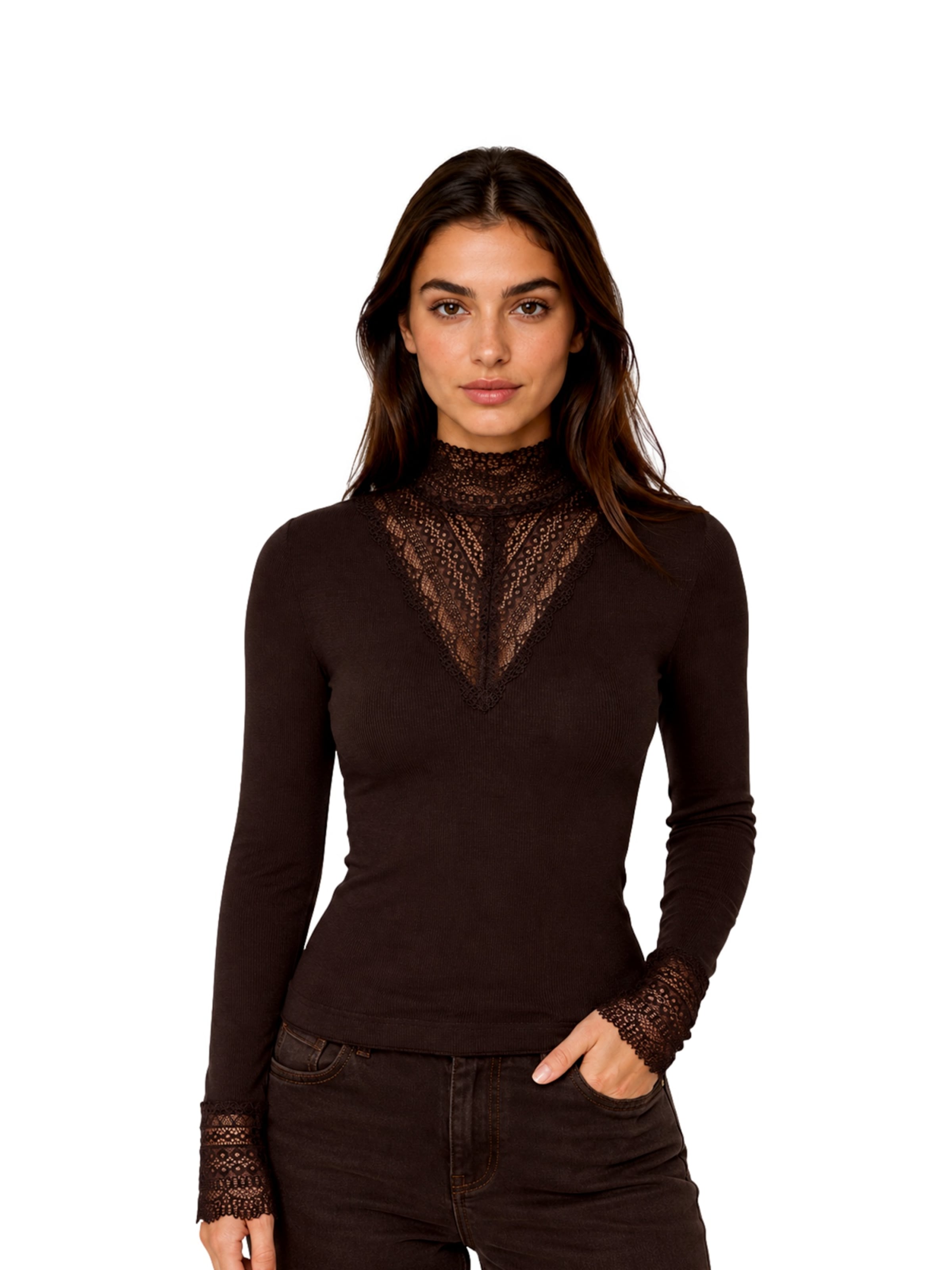 ONLY Shirt 'ONLTILDE' in Brown: front