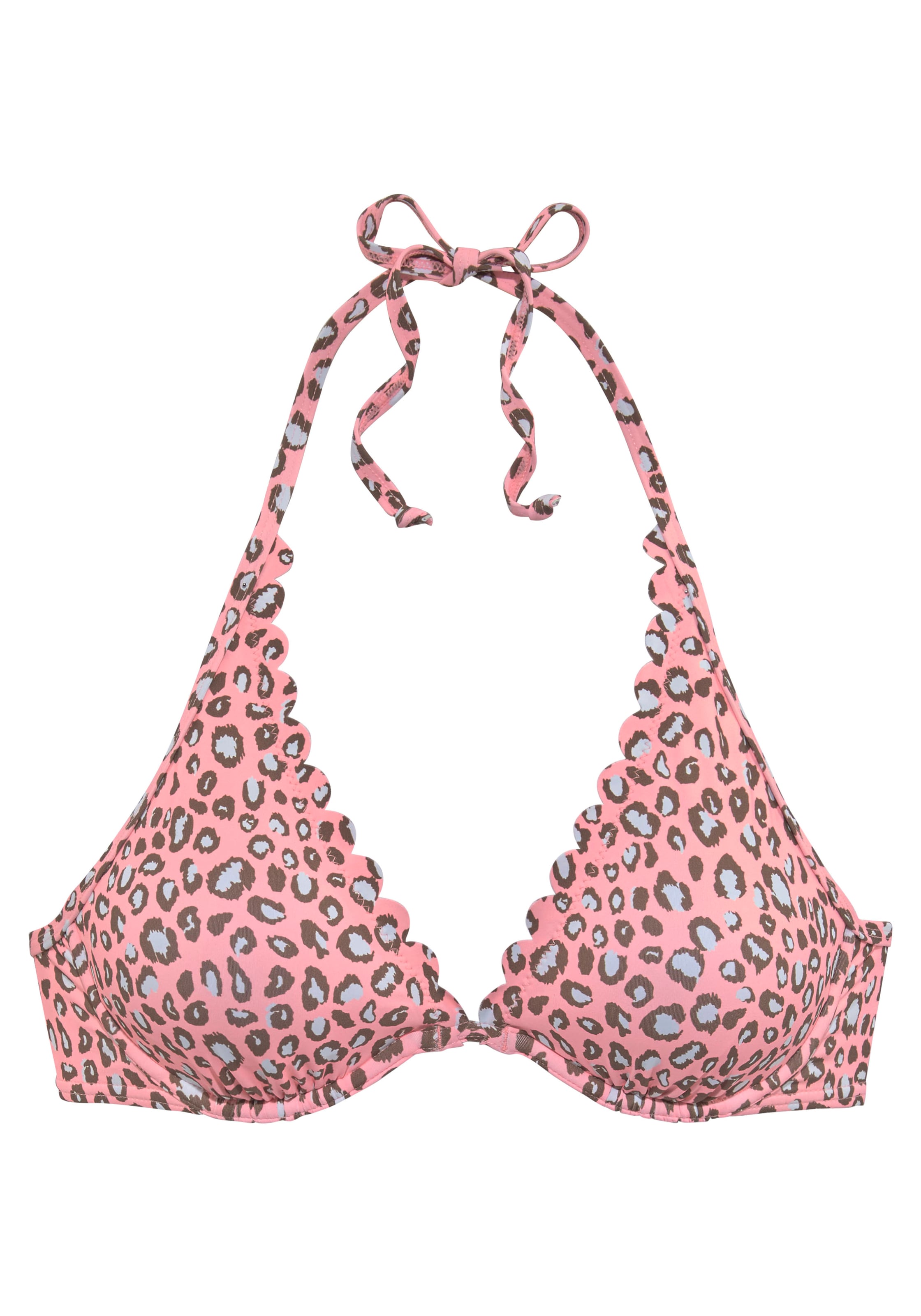 LASCANA - Triángulo Top de bikini en rosa: frente