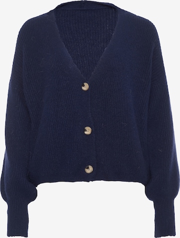 Decay Knit Cardigan in Blue: front