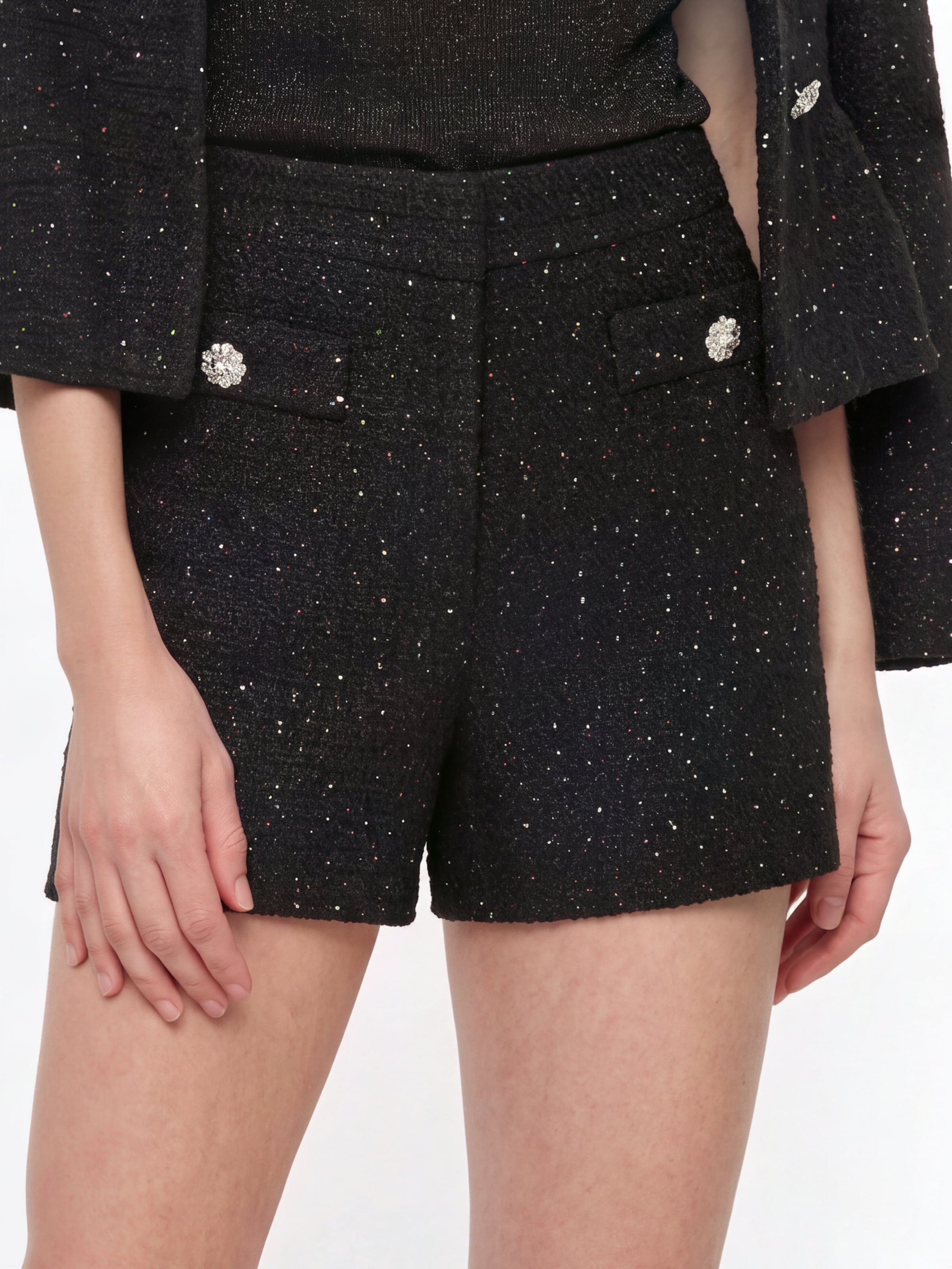 Rich & Royal Regular Pants in Black: front