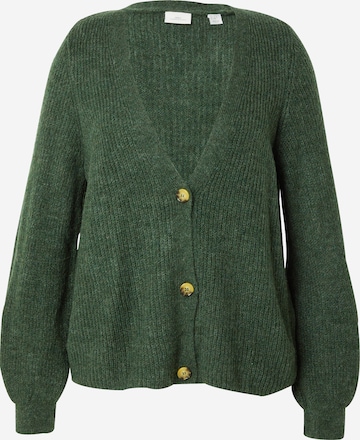 ONLY Carmakoma Strickjacke 'CARCLARE JULES' in Grün: Vorderseite