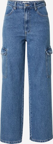 Wide Leg Jeans cargo 'Nalu' EDITED en bleu : devant