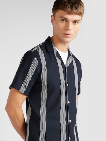 Coupe regular Chemise Lindbergh en bleu