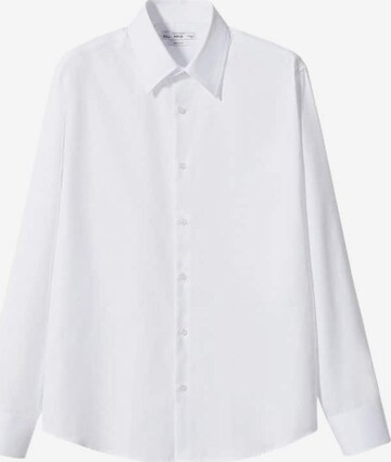 MANGO MAN Regular fit Business Shirt 'Alfred' in White: front