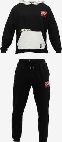 Tom Barron Sweatsuit in Black: front