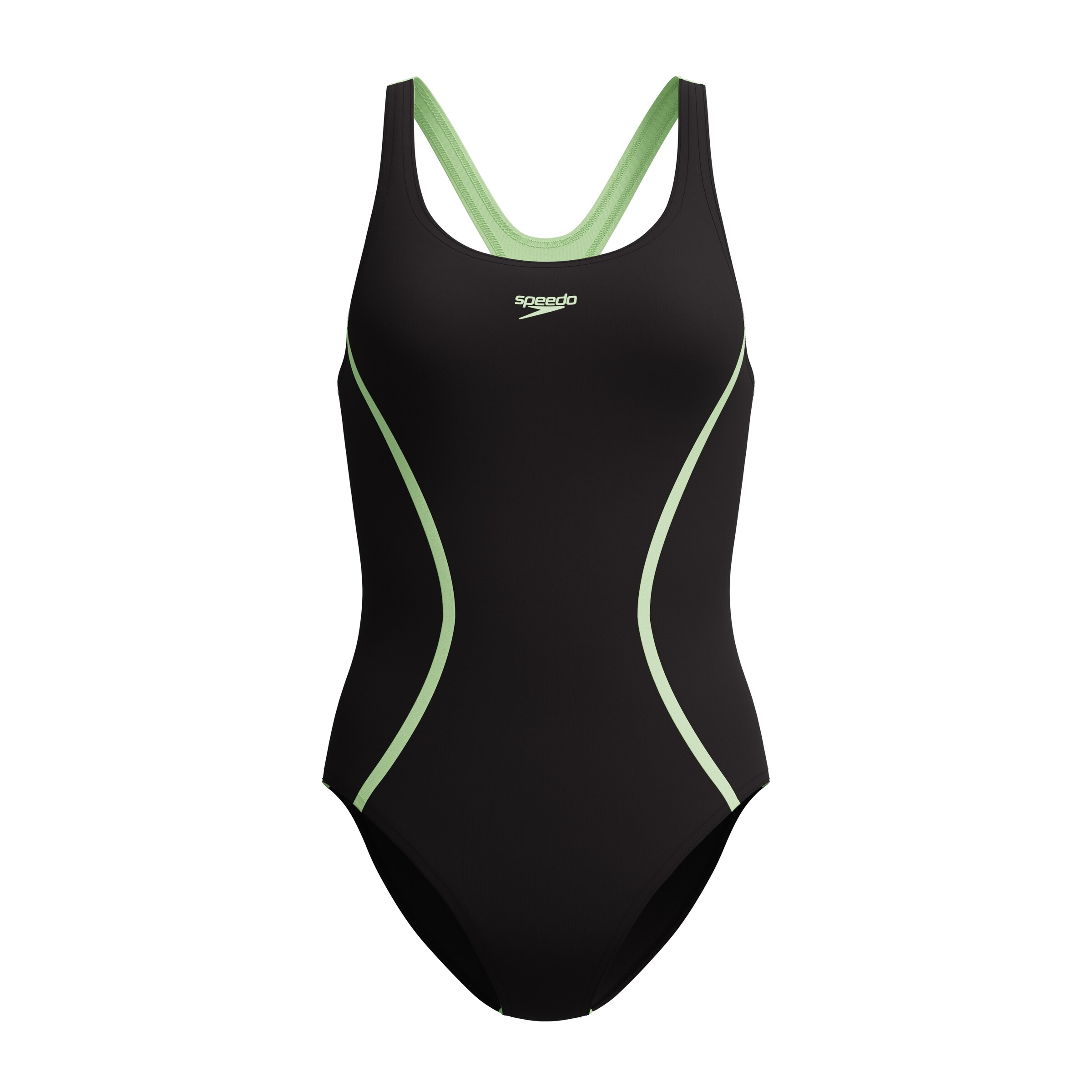 SPEEDO Sportbadeanzug in Schwarz: Vorderseite