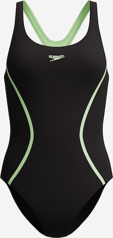 SPEEDO Sportbadeanzug in Schwarz: Vorderseite