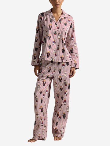 Polo Ralph Lauren - Pijama ' Iconic Bear ' en rojo: frente