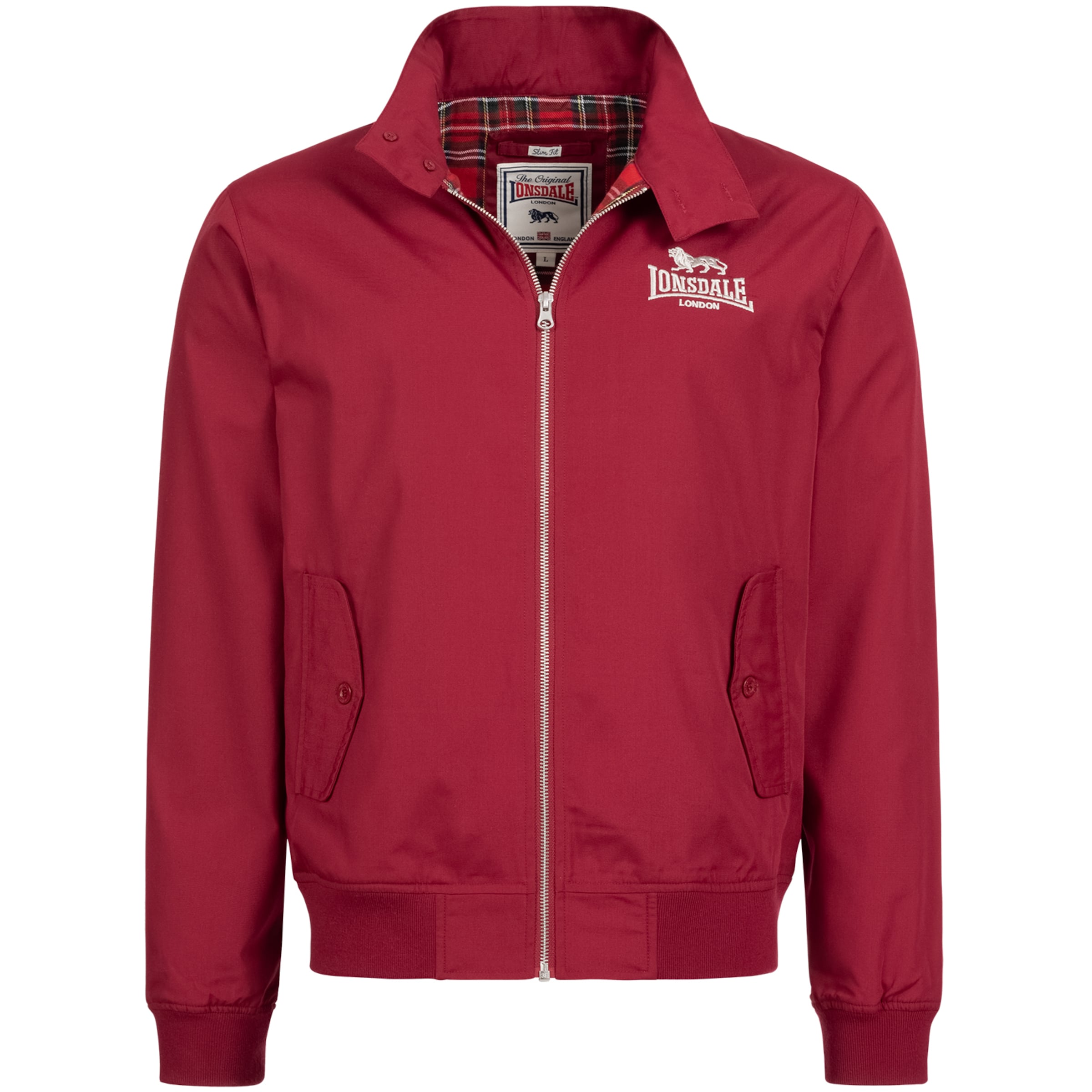 Veste mi-saison 'CLASSIC' LONSDALE en rouge : devant