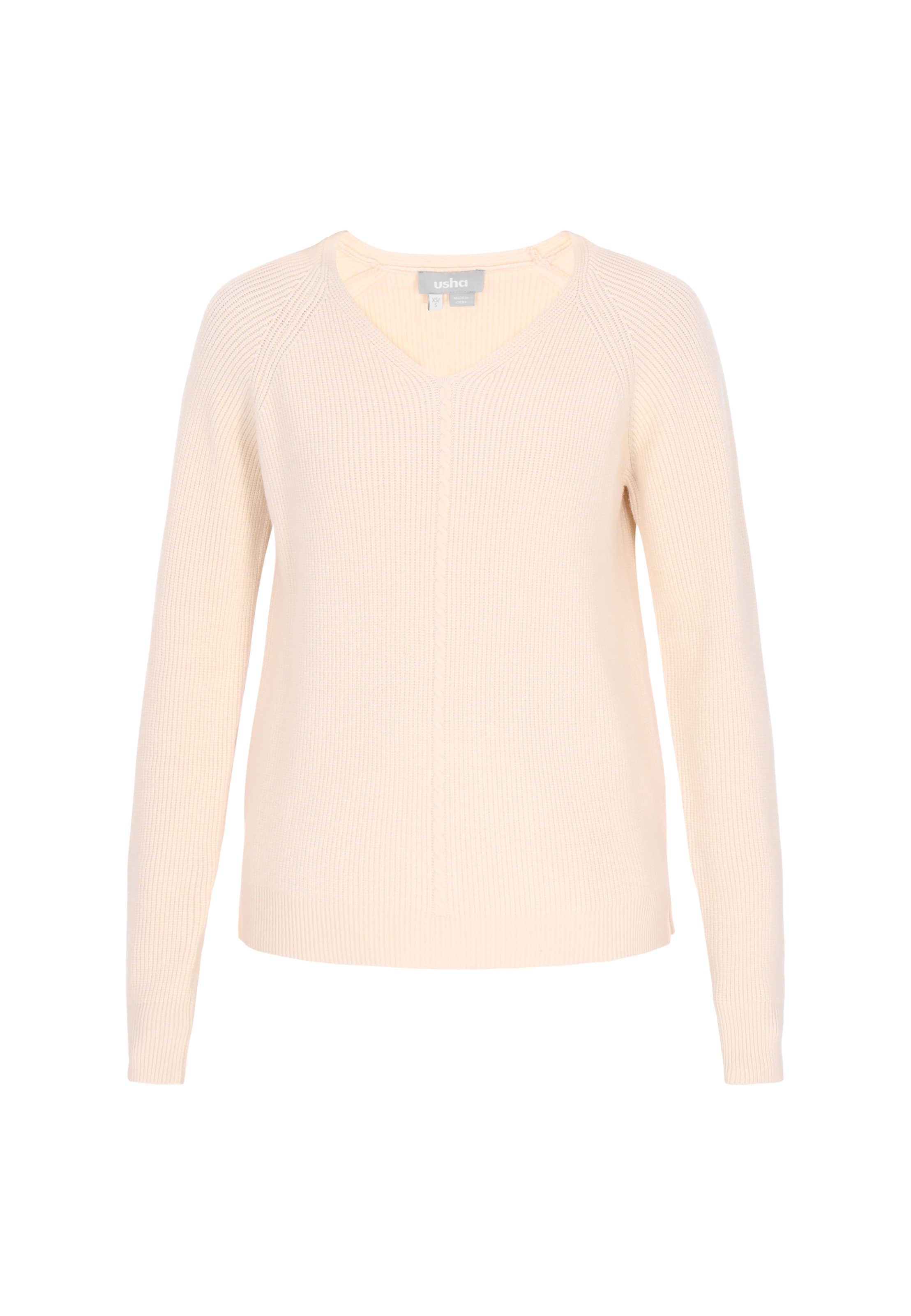 Usha - Pullover em bege: frente