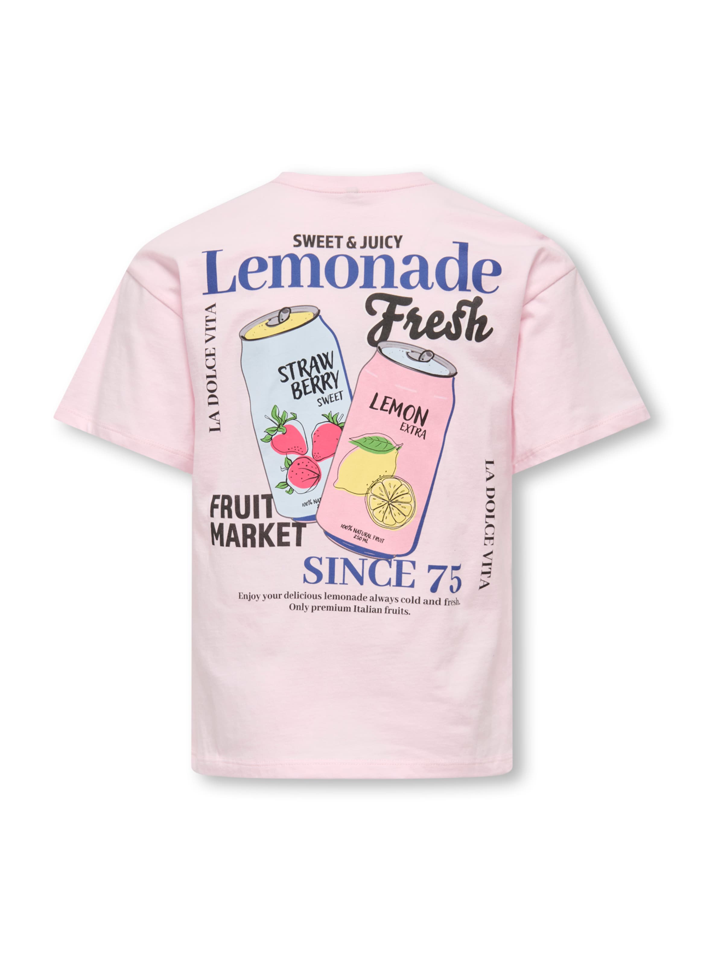 ONLY GIRLS Μπλουζάκι 'KOGCANA' σε ροζ