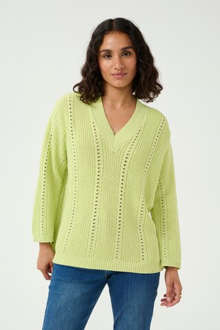 Pull-over 'Lorri' Kaffe en vert : devant