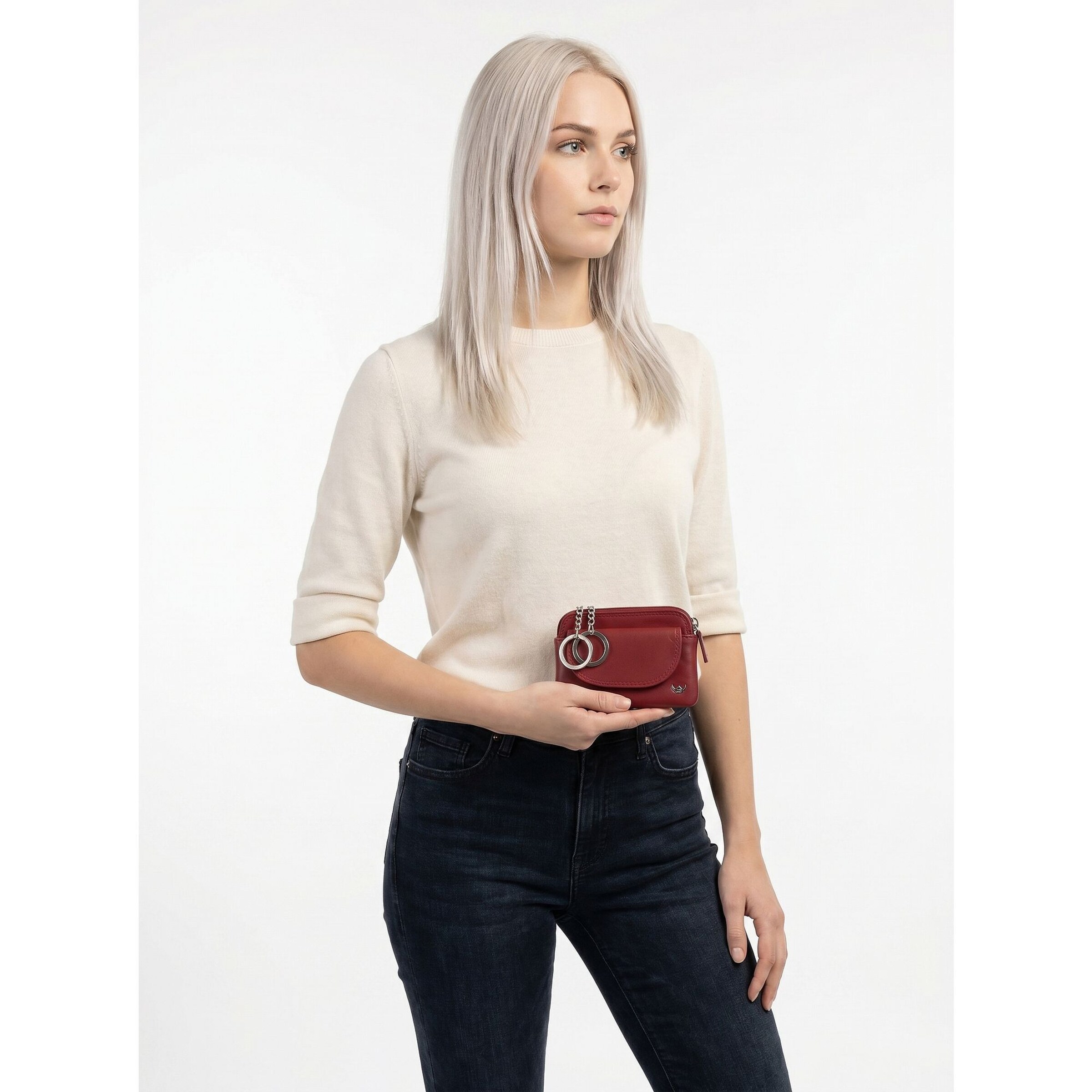 Astuccio 'Polo' di GOLDEN HEAD in rosso: frontale