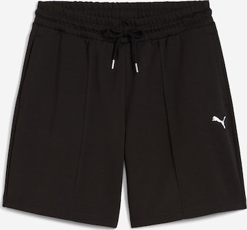 PUMA Loosefit Urheiluhousut 'WARDROBE ESS' värissä musta: etupuoli