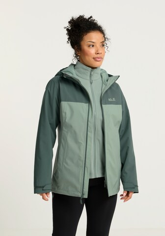 JACK WOLFSKIN Performance Jacket in Green: front