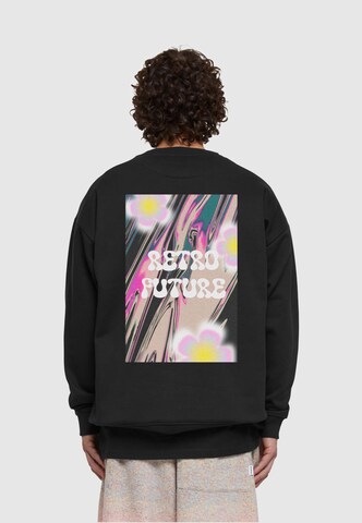 Lost Youth Sweatshirt 'Blurry' in Zwart