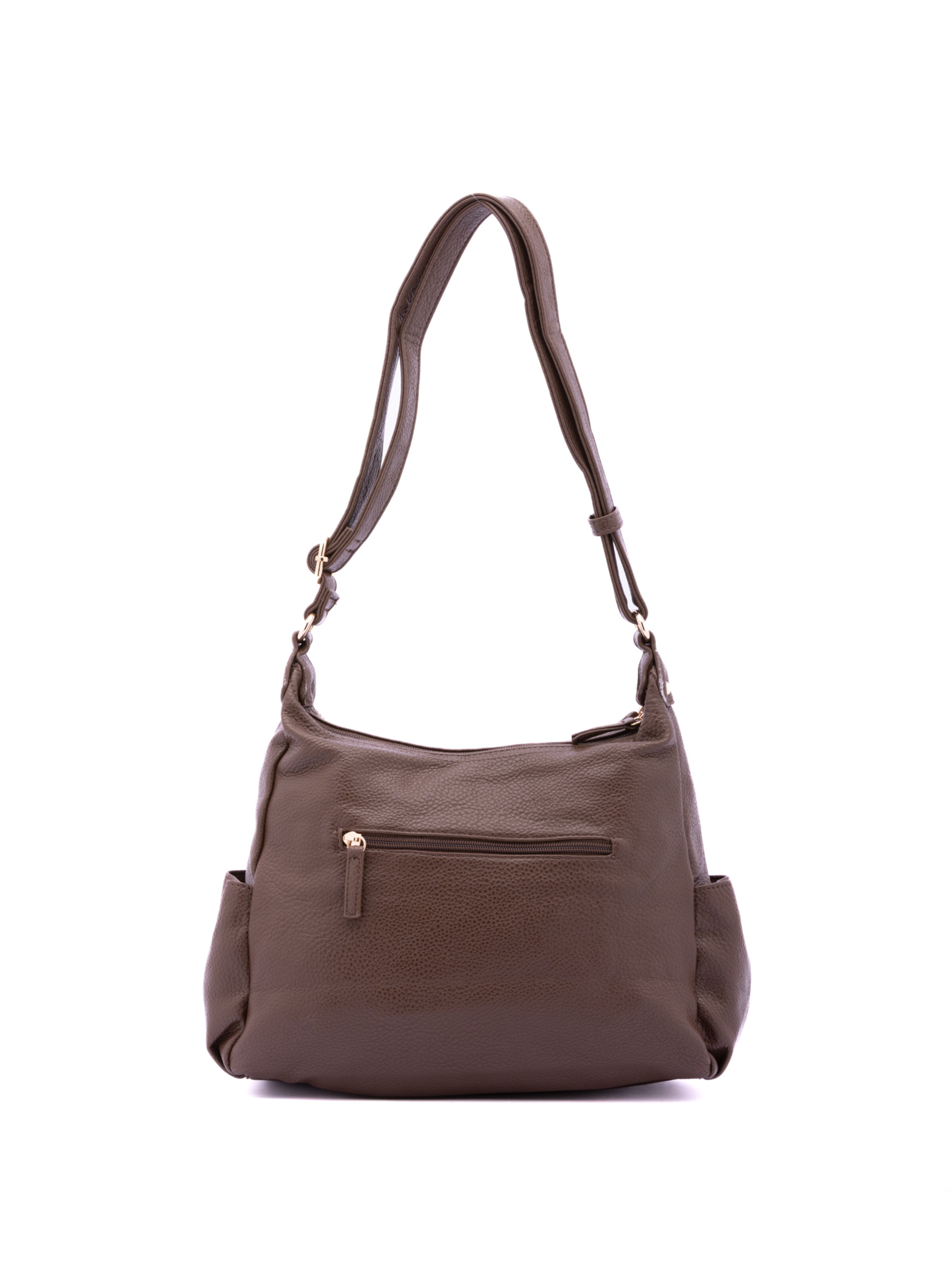 Borsa a spalla 'Borsa a Spalla Donna Ecopelle - Zip e Tasche Multiple' di B. Cavalli in marrone