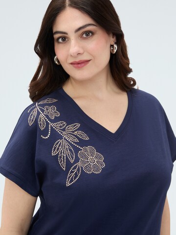 Fiorella Rubino - Camiseta en azul
