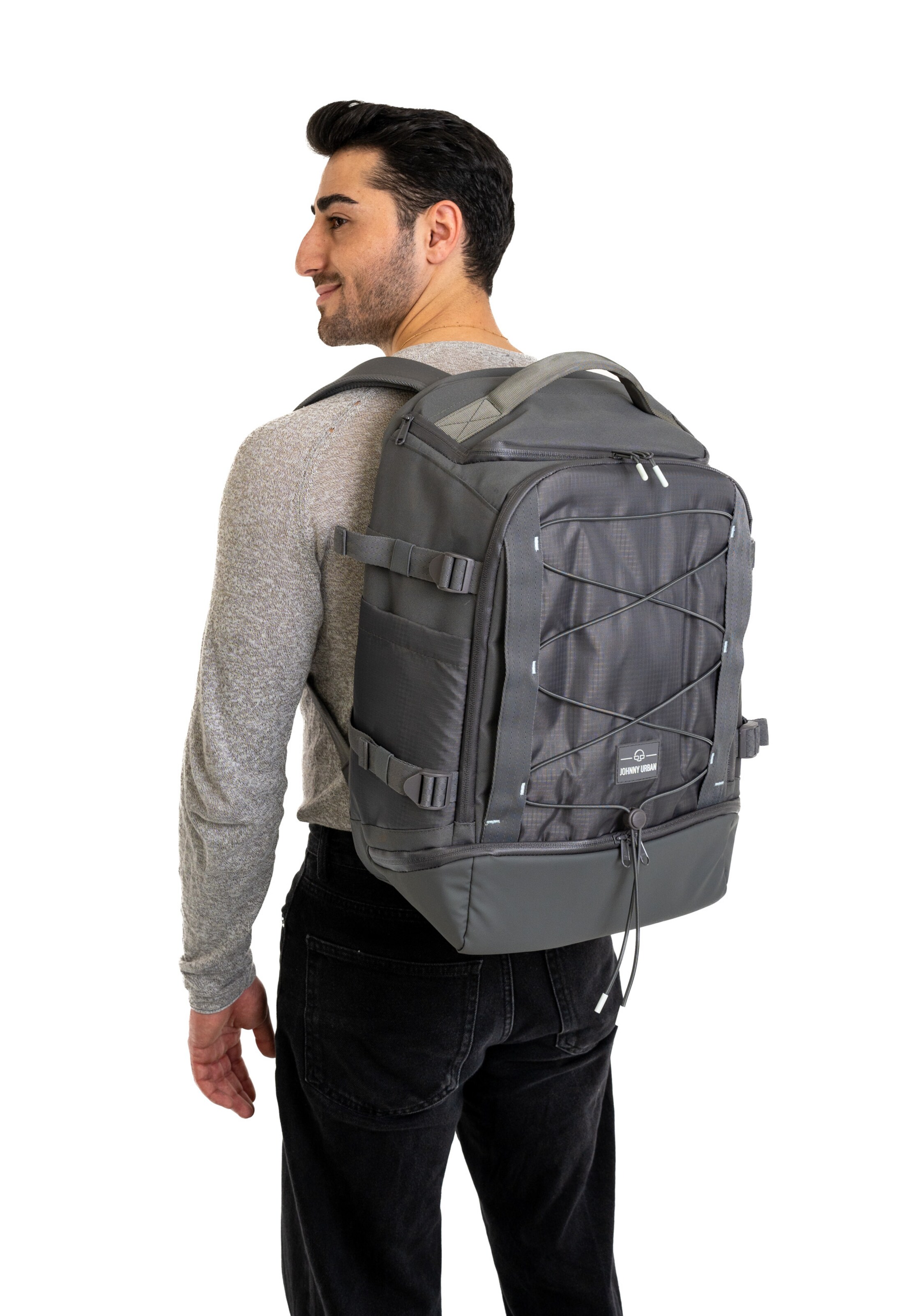 Johnny Urban Batoh – šedá: přední strana