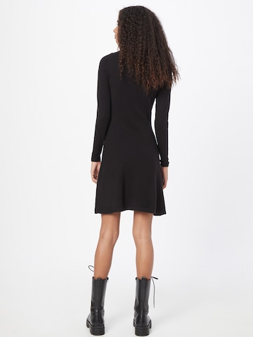 ONLY Gebreide jurk 'ONLNEW DALLAS O-NECK DRESS CS KNT' in Zwart