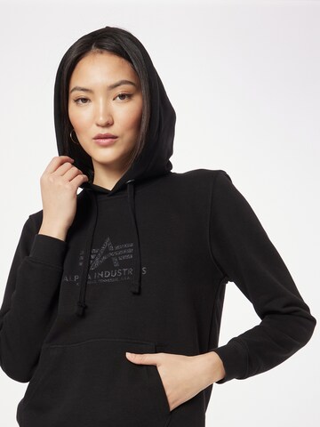 ALPHA INDUSTRIES Sweatshirt in Black