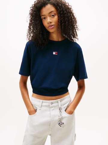 T-shirt Tommy Jeans en bleu : devant