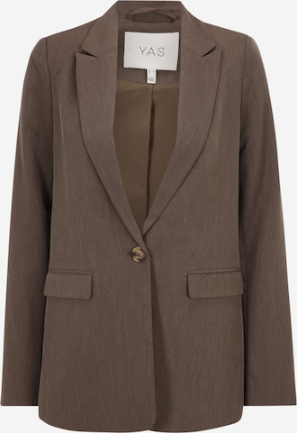 Y.A.S Tall Blazer 'RONAN' in Brown: front