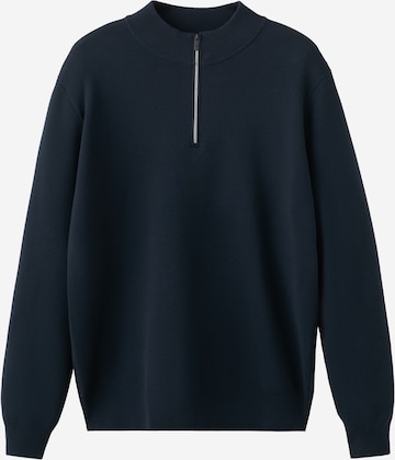 MANGO MAN Пуловер 'Luxusp' в синьо: отпред