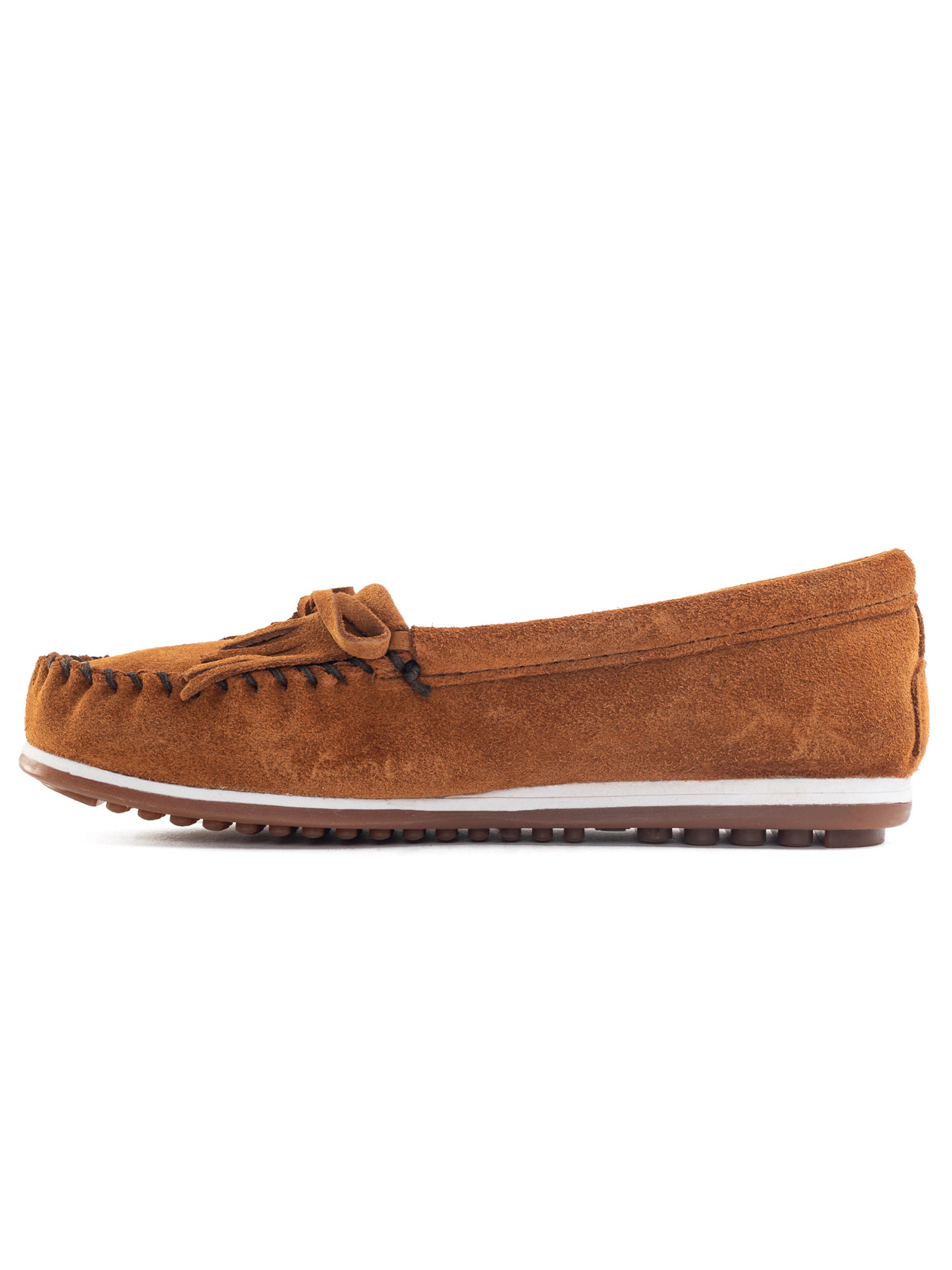 Minnetonka Mokasíny 'Kilty plus' – hnědá: přední strana