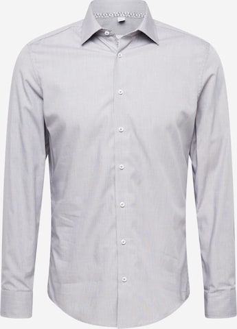 Coupe slim Chemise business 'Patch3' SEIDENSTICKER en gris : devant