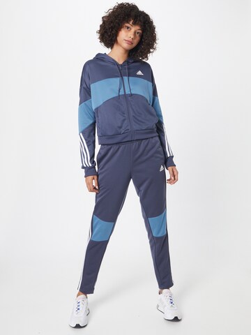 mėlyna ADIDAS SPORTSWEAR Treniruočių kostiumas 'Bold Block'