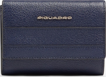 Porte-monnaies Piquadro en bleu : devant