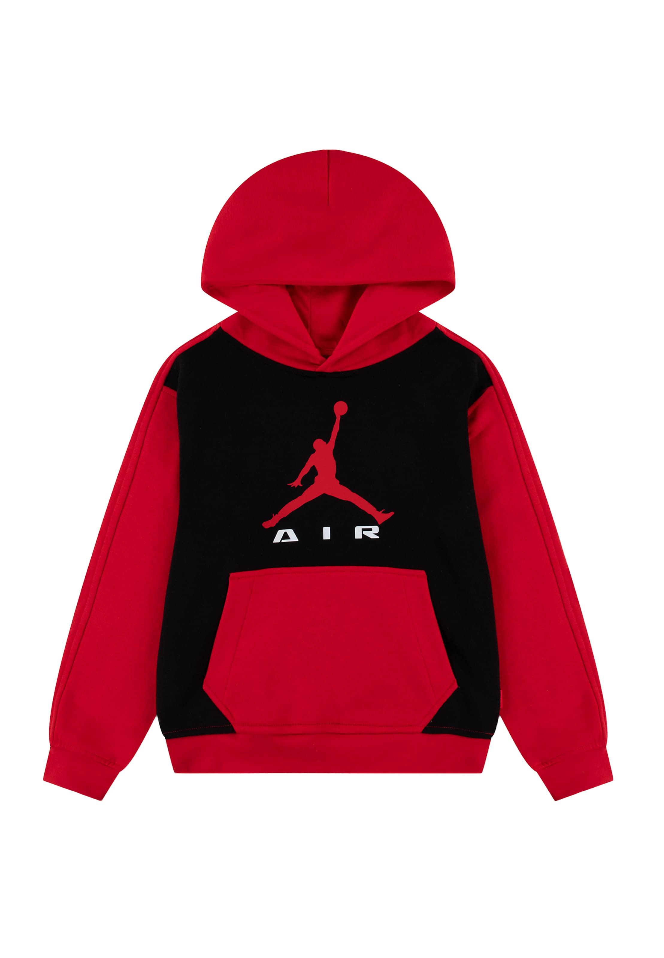 Jordan Sweatshirt 'AIR HBR' in 122-128 in blutrot / schwarz / weiß, Produktansicht