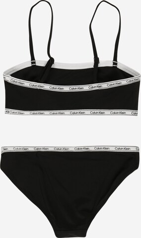 Calvin Klein Swimwear Korzetová Bikiny – černá