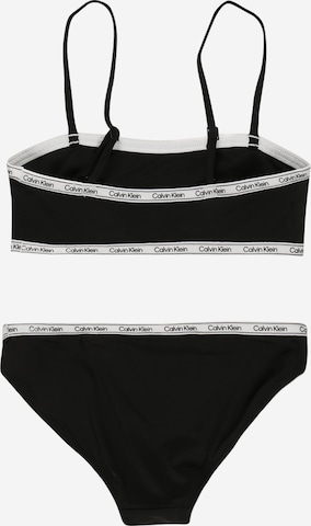 Calvin Klein Swimwear - Soutien Bustier Biquíni em preto