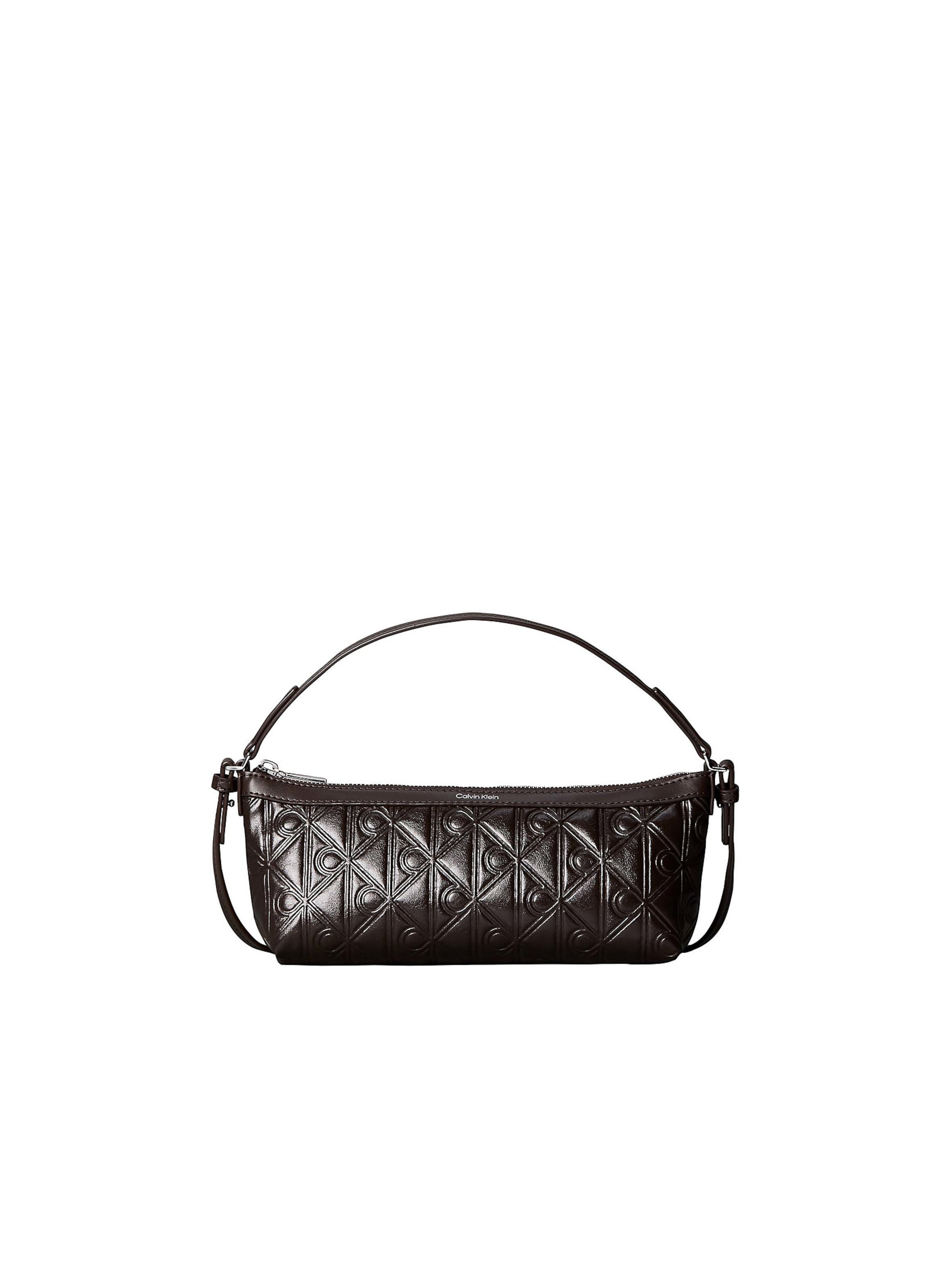 Calvin Klein Schoudertas in Bruin: voorkant