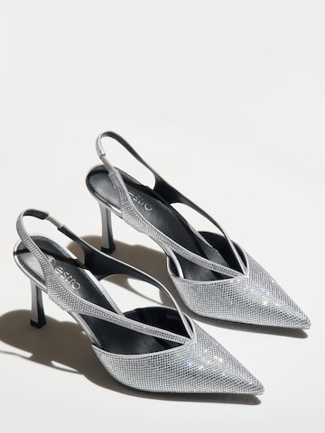 Estro - Zapatos destalonado '2370-2' en plata