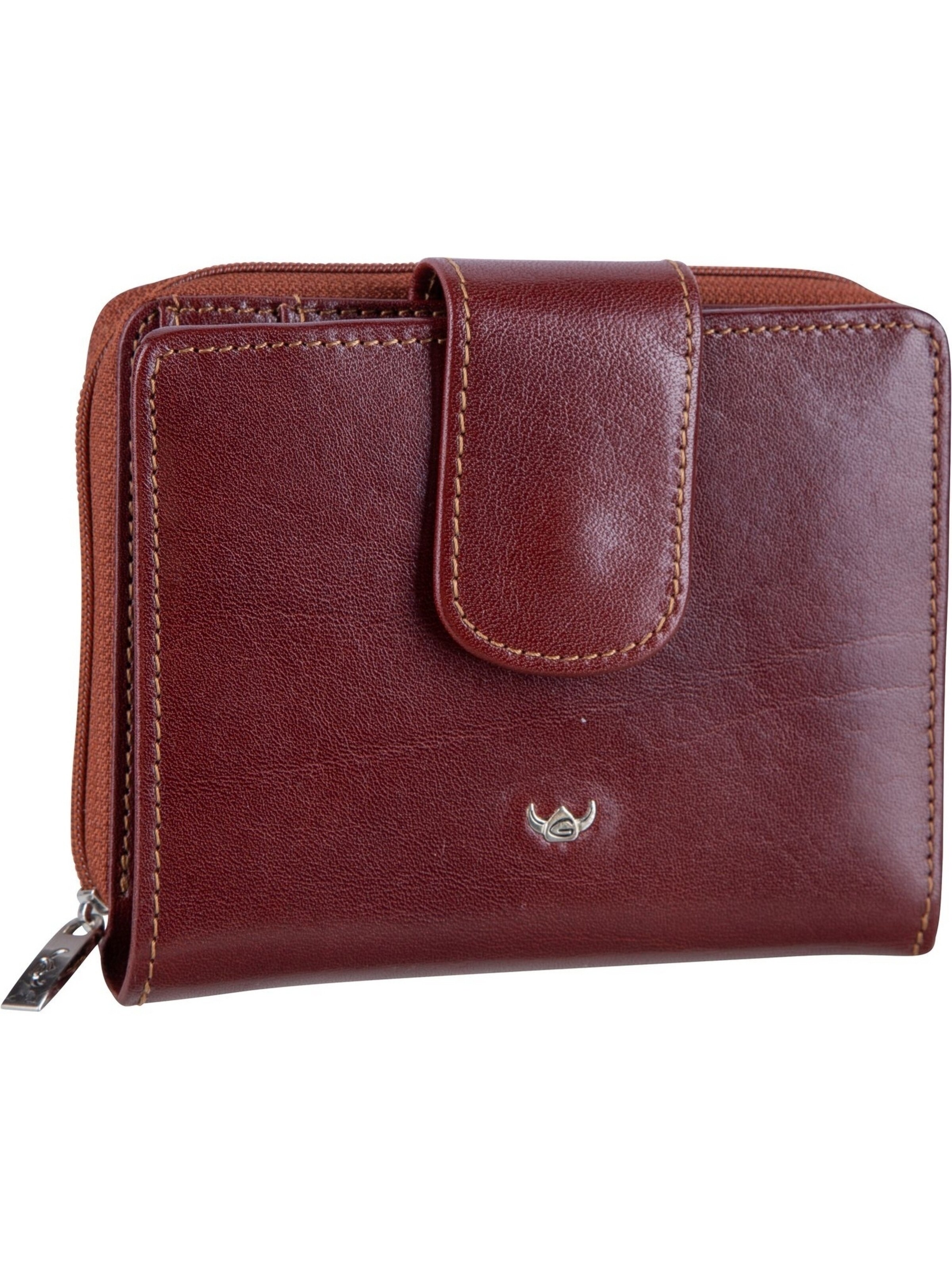 Porte-monnaies 'Colorado' GOLDEN HEAD en marron : devant