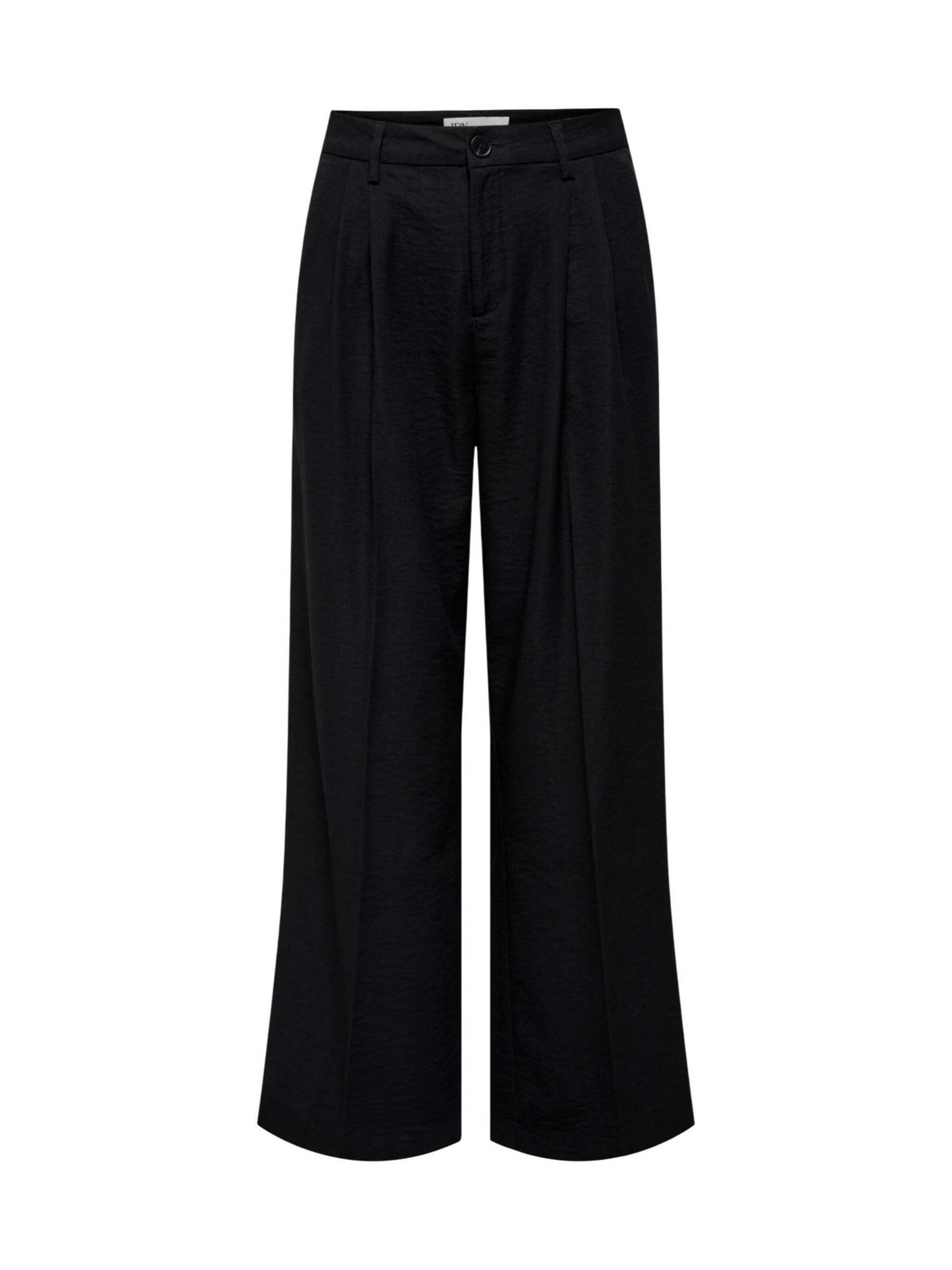 Wide leg Pantaloni 'Jdyriver Hw Wide Pant Tlr 15354011' di Jaqueline de Yong in nero: frontale