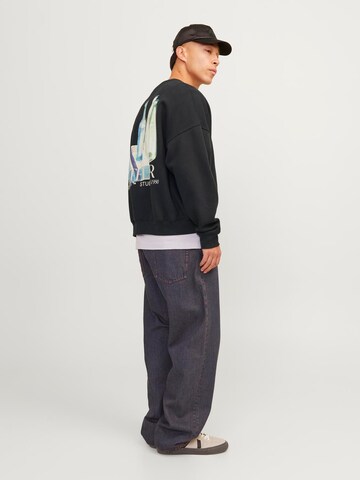 JACK & JONES Sweatshirt 'JORBrooklyn' in Schwarz
