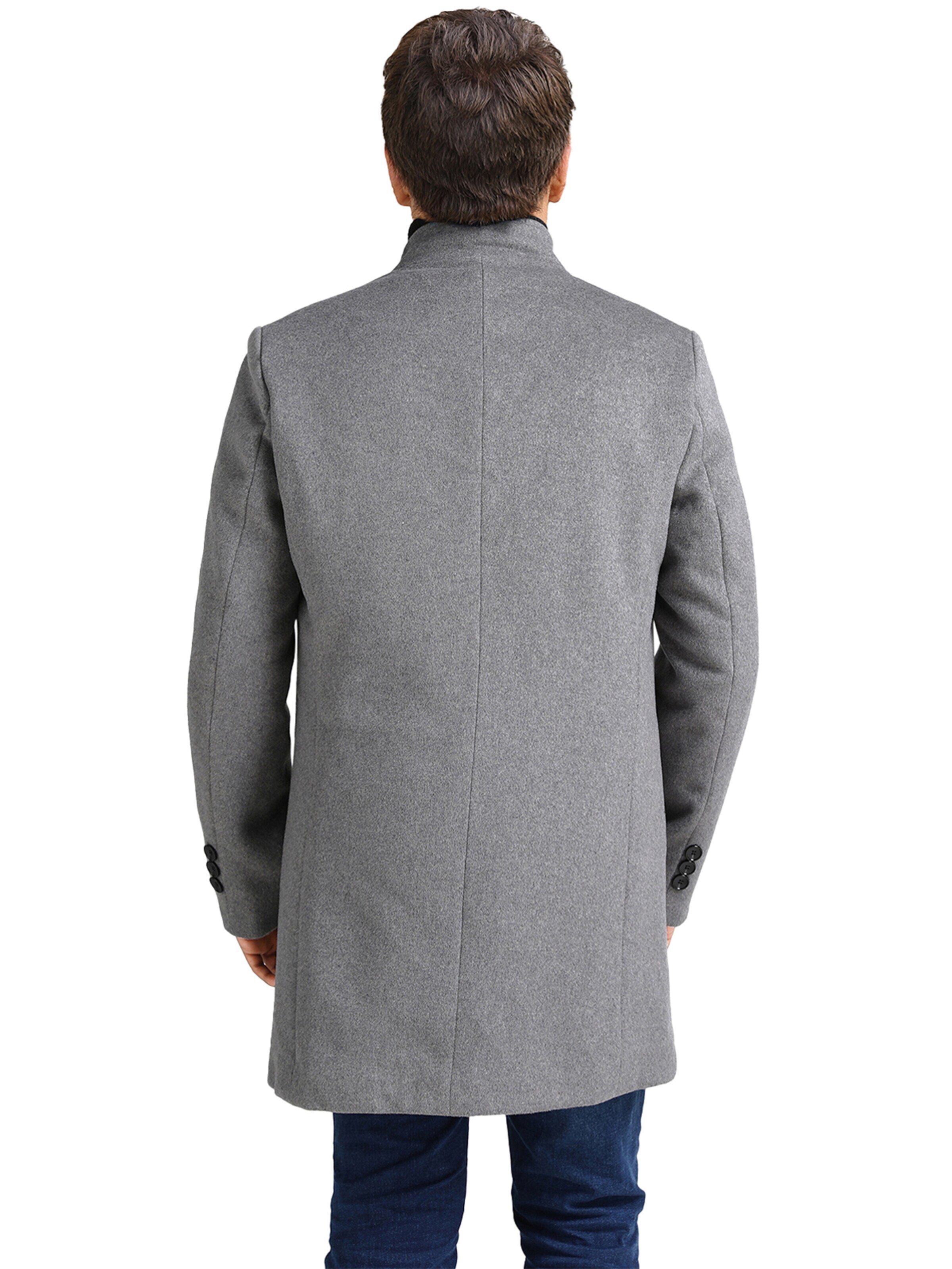 YOUTHUP Winter Coat 'Kontur' in Grey